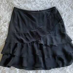 New York & Company Black Skirt NEW Cascading Layers NY & Co Size 14
